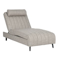 Moderne chaise longue met gestreept ontwerp en verstelbare rugleuning