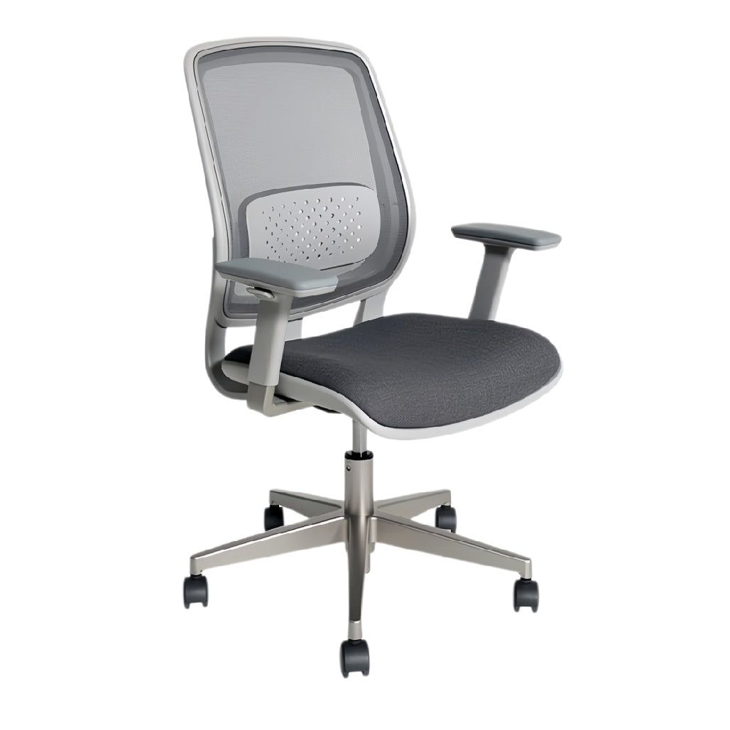Ergonomische bureaustoel met ademende mesh rugleuning en verstelbare armleuningen
